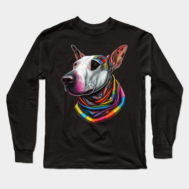 More Dogs of Color - #5 (Bull Terrier) Long Sleeve T-Shirt by Imagequest